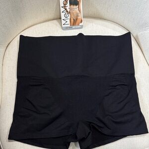 MeMoi Women's High-Waist Black Body Shaper Boy Shorts XL